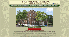 Desktop Screenshot of hydeparkapartments.net